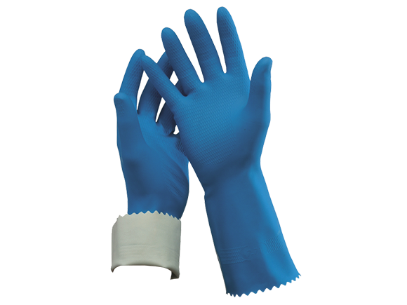 Flock Lined Rubber Gloves